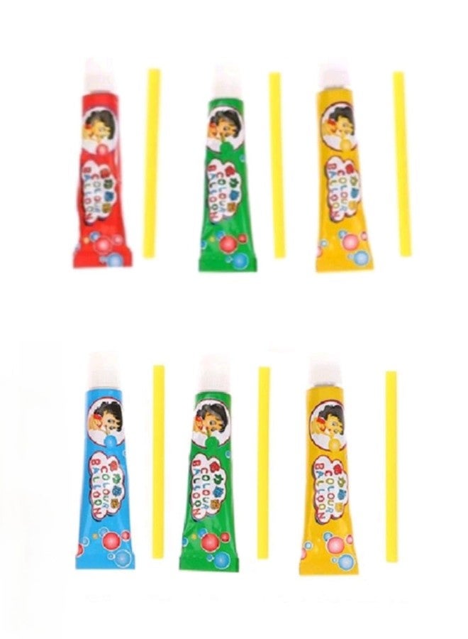 LittleLovik Bubble Balloon Makers Glue (Pack of 6 Tubes), Colorful Bubble Blowing Toy, Bubbles Crafting Best Gift for Kids (Multicolor). - Image 2